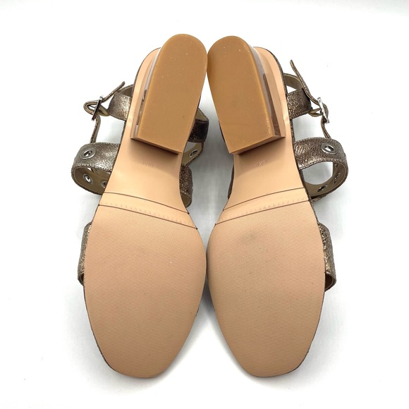 Vaneli Metallic Strappy Sandals. Size 8.5. Block Heel. - Picture 12 of 14